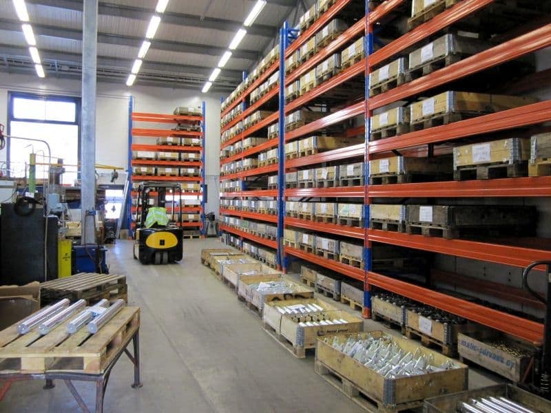 Näkymä varastotiloista